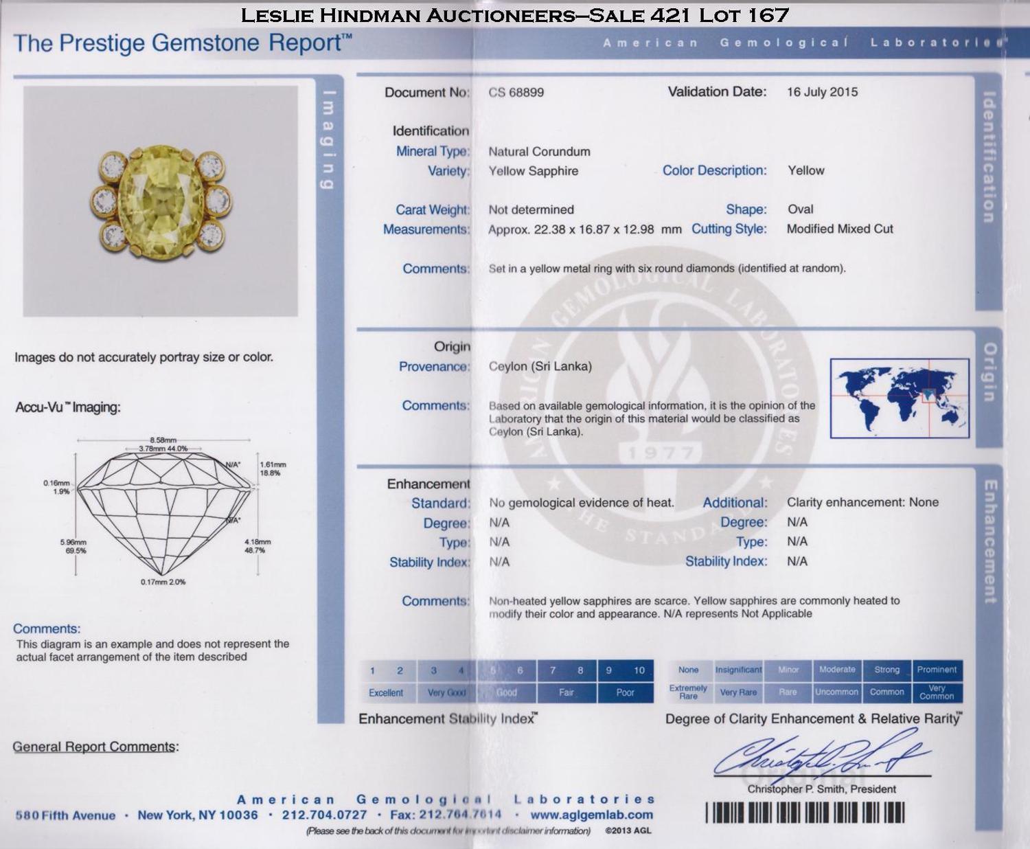 An 18 Karat Yellow Gold, Yellow Sapphire and Diamond Ring, David Webb, 21.10 dwts.