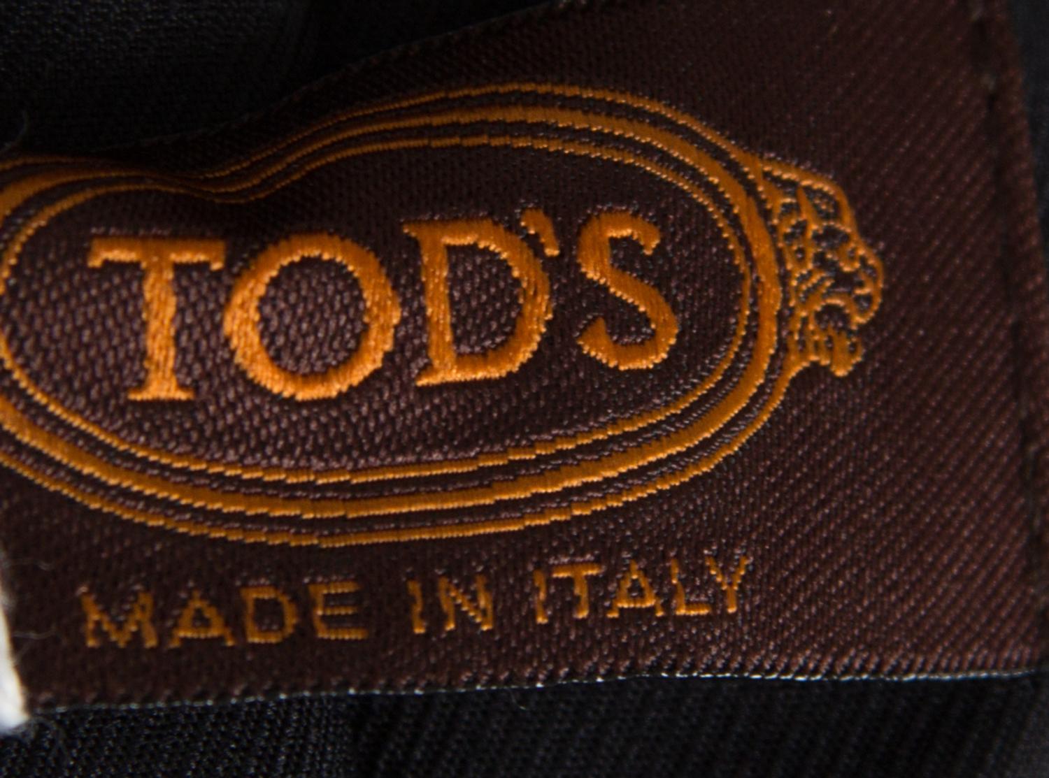 A Tod's Black Suede Jacket, Size 40.