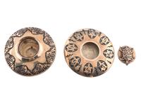 Pair of Silver Overlay Jars