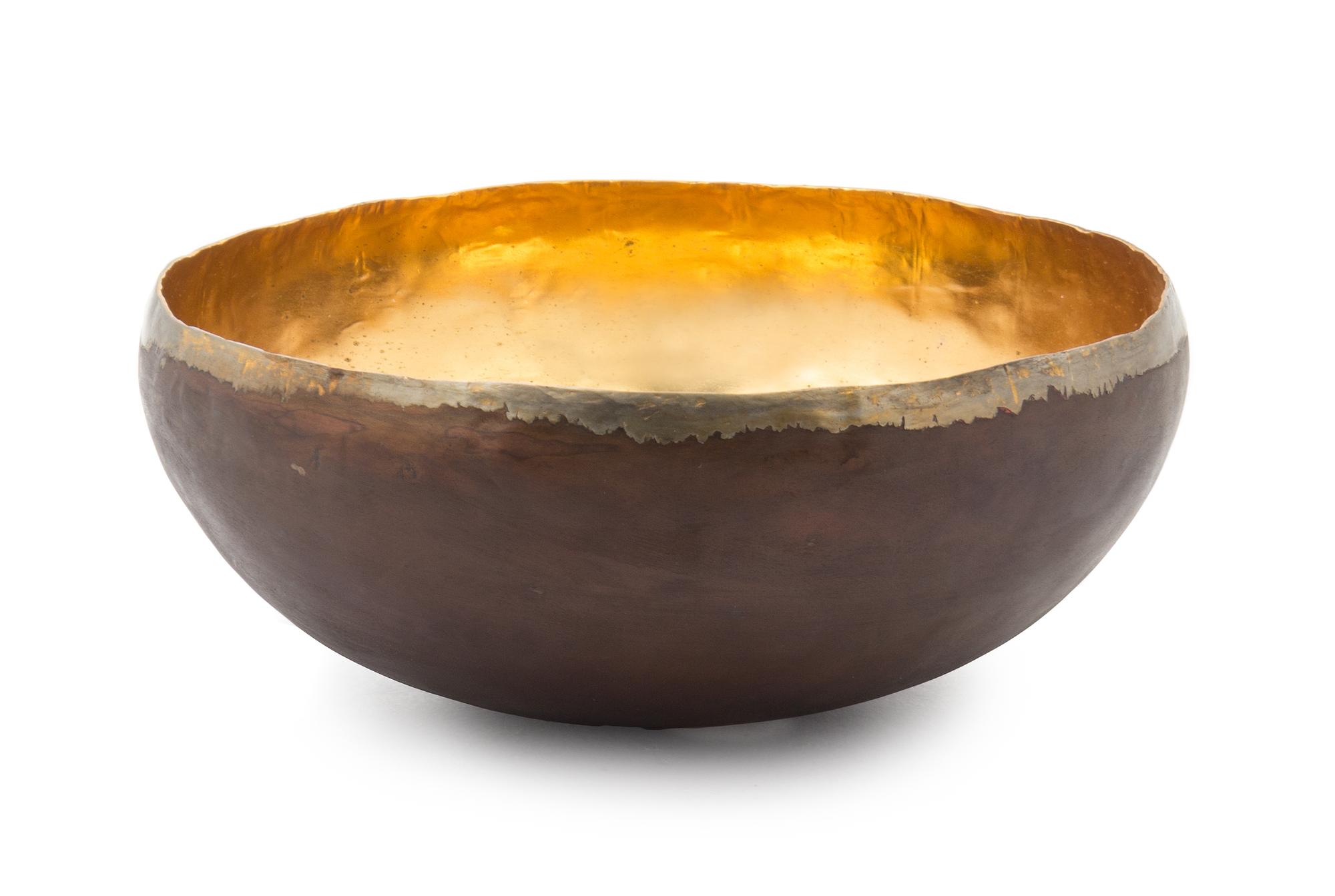 A Michael Aram Copper Bowl Diameter 8 1/4 inches.