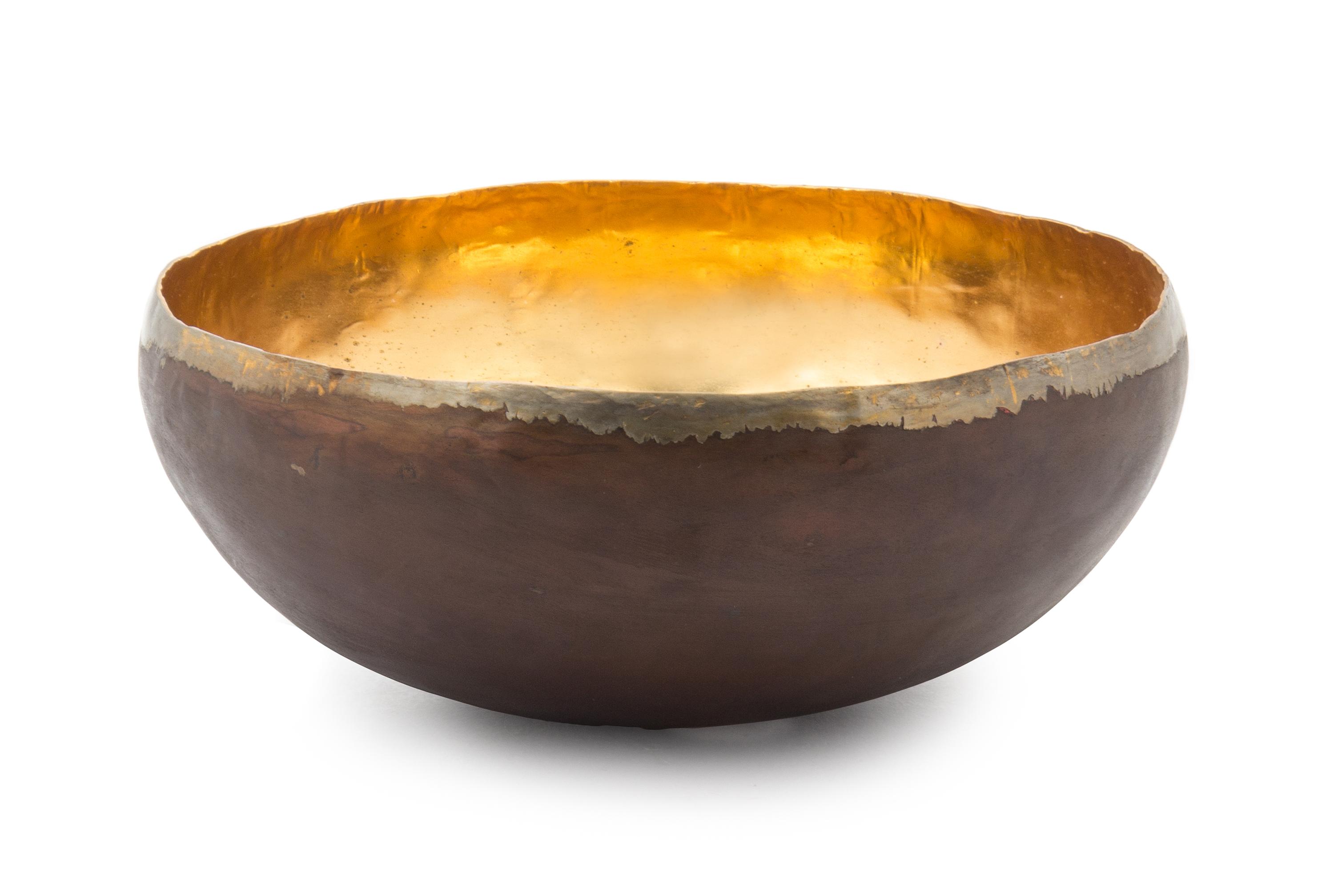 A Michael Aram Copper Bowl Diameter 8 1/4 inches.
