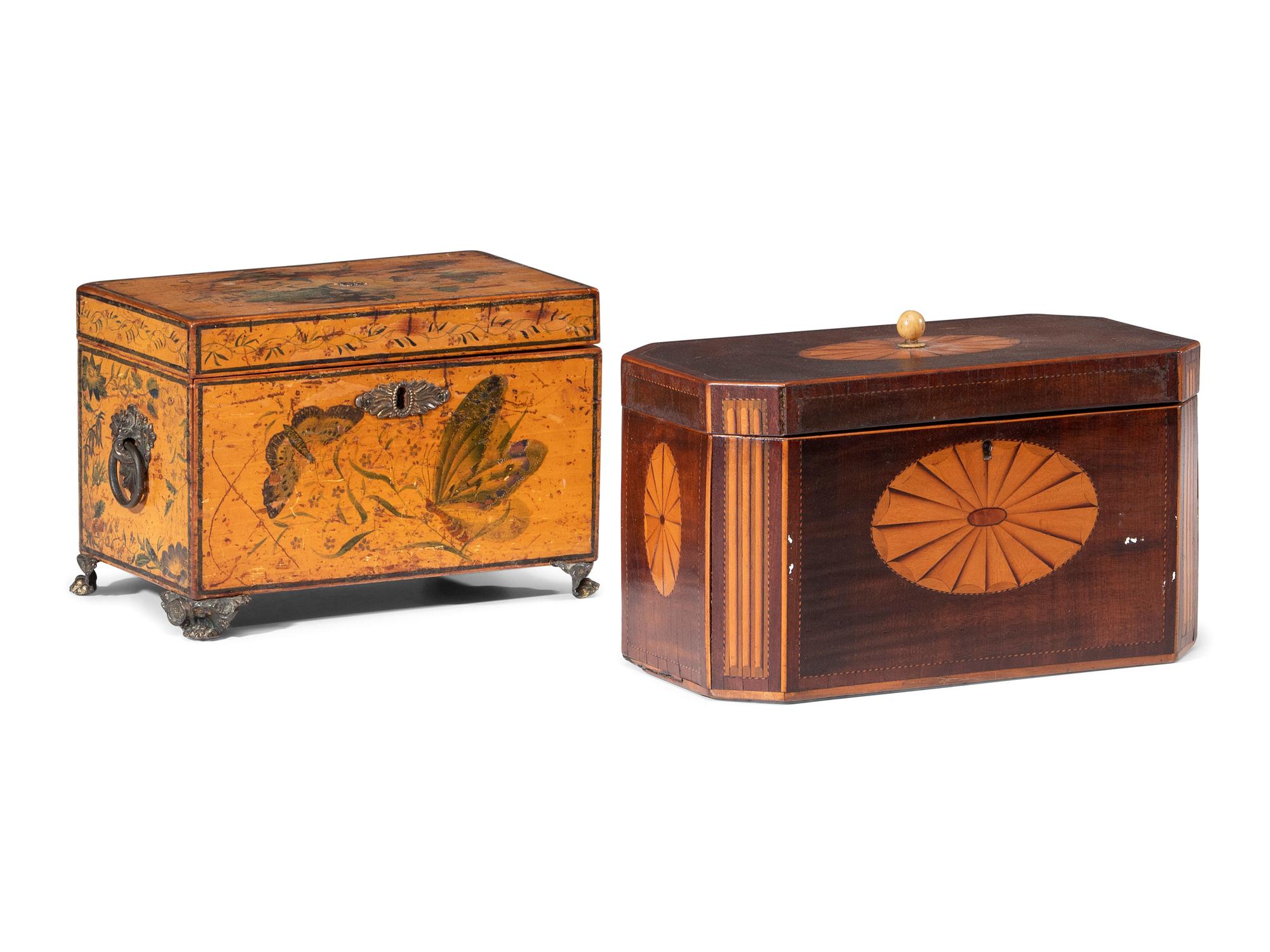 Two English Tea Caddies
