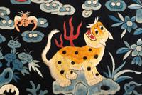 Two Pairs of Chinese Embroidered Silk Rank Badges, Buzi