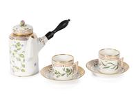 A Royal Copenhagen Flora Danica Porcelain Dessert Service