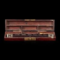Four assorted Chinese and Japanese wood, lacquer and bamboo boxes and cases
