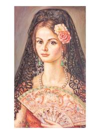 Lady with a Fan