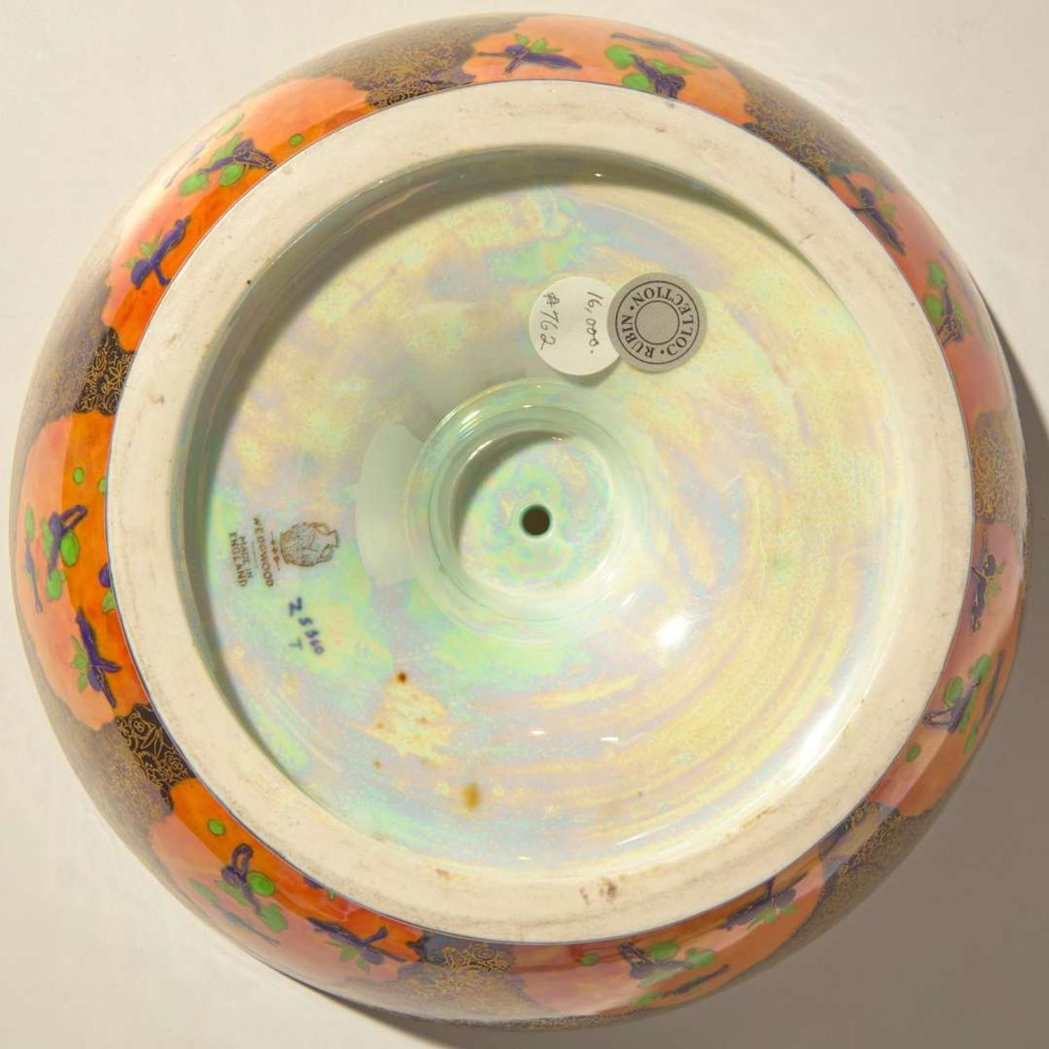 A Wedgwood Fairyland Lustre "Fairy Gondola" Footed Bowl UK, 1920s