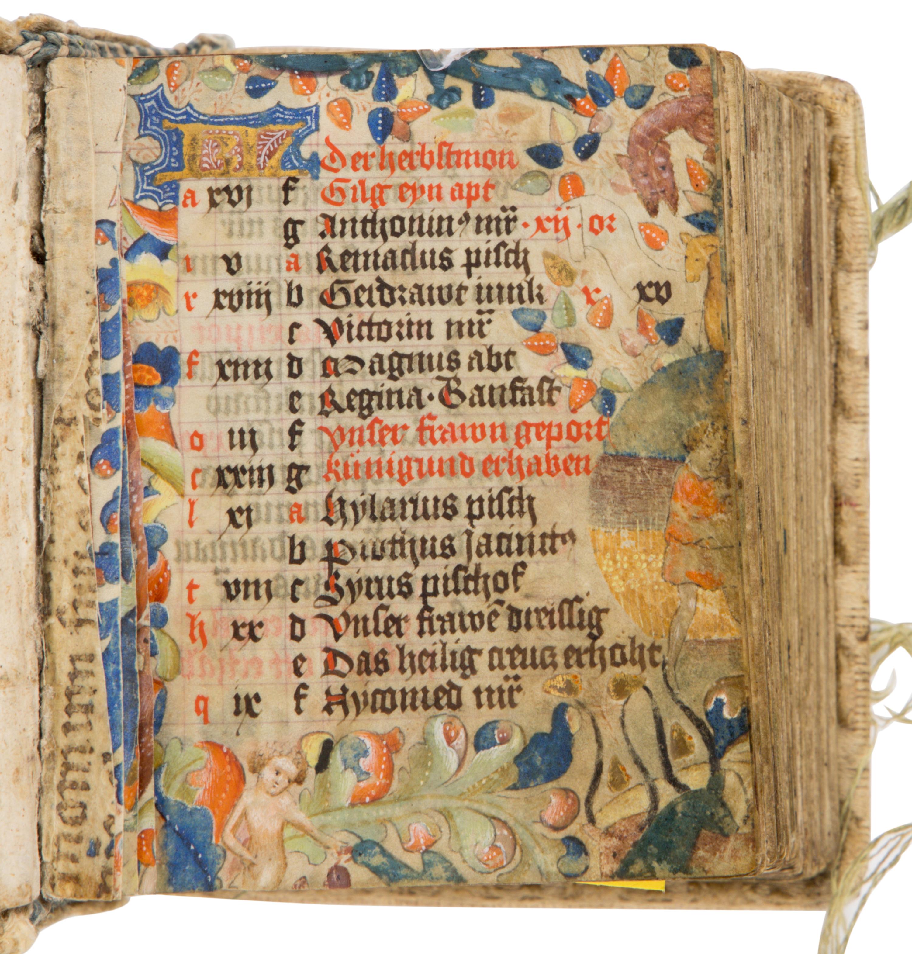 PAUL MÜLICH (scribe) Prayerbook, in Latin and German, illuminated manuscript on parchment [Germany, Nuremberg, 1423]