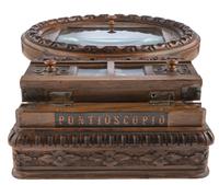 [EARLY PHOTOGRAPHY - VIEWERS]. "Pontioscopio" stereographoscope. Manufactured by Carlo Ponti, Venice, Italy. Ca mid19th century.