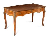 A Louis XV Style Gilt Metal Mounted Bureau Plat