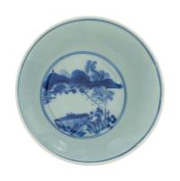A Japanese Blue and White Porcelain Bowl