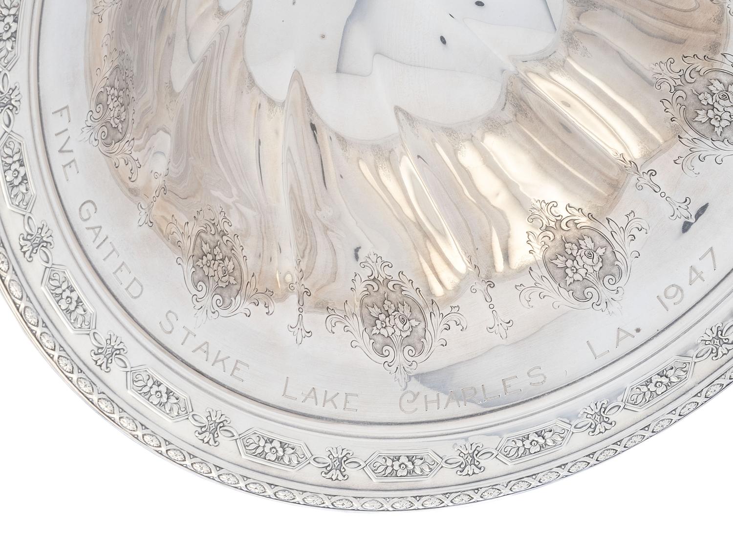 An American Silver Trophy Compote