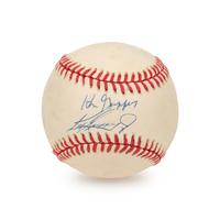 A Ken Griffey Jr. and Sr. Dual Signed Autograph Baseball (JSA)