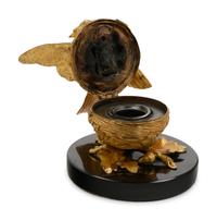 A French Gilt Bronze Ink Stand