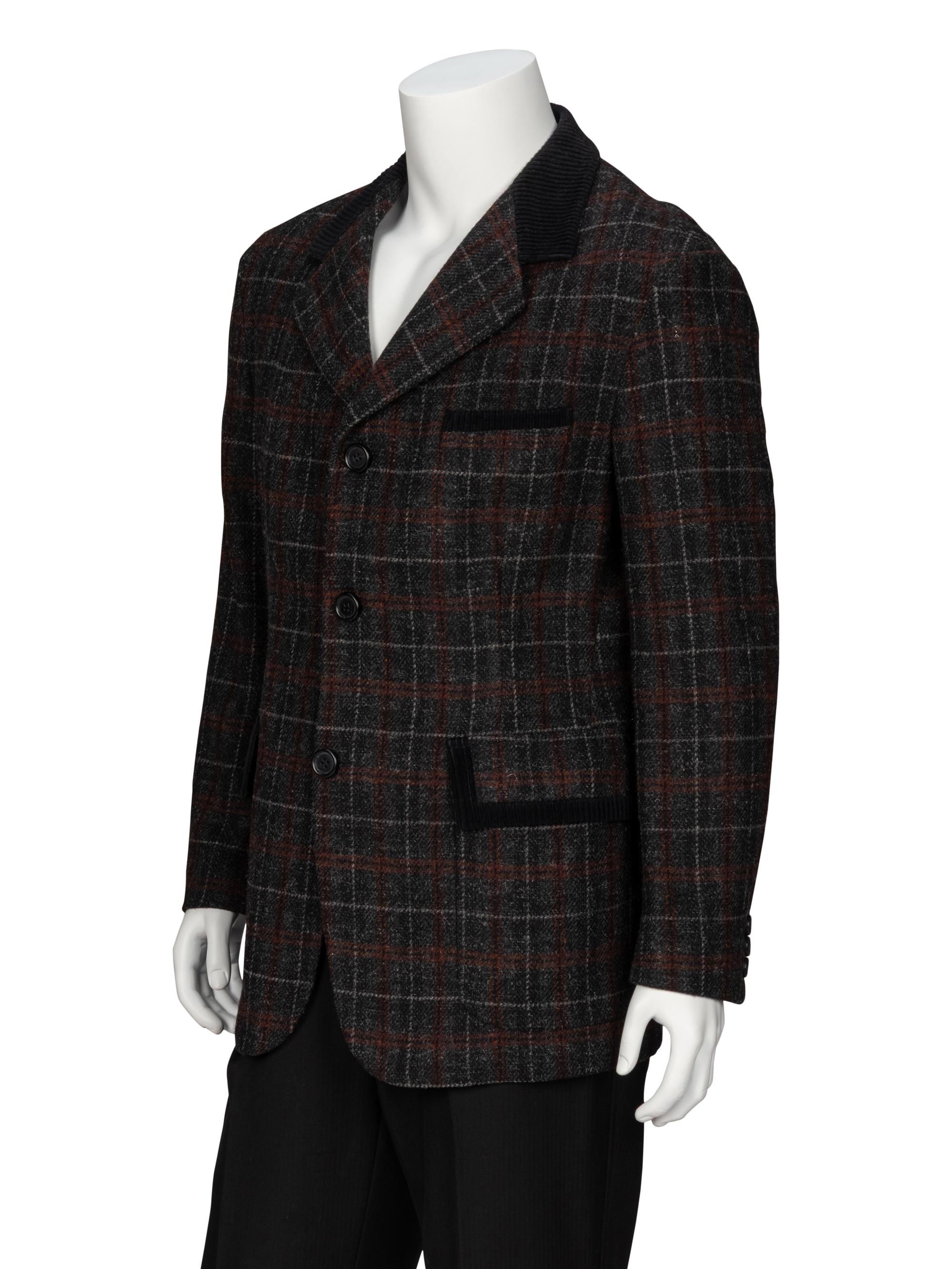 Dolce & Gabbana, Plaid Wool Jacket