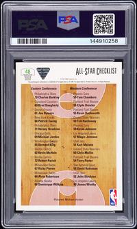 A 1991 Upper Deck Michael Jordan Signed Autograph Basketball Card No. 48 (PSA 9 AUTO) — Autograph obtained from Jordan by Make-A-Wish child in 1992 at Chicago Stadium