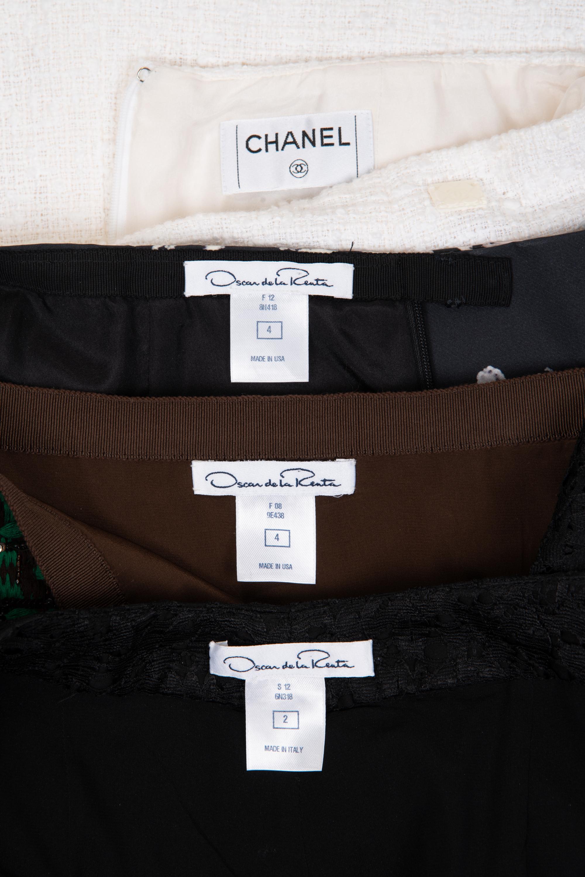 Five Designer Items: One Chanel, Four Oscar de la Renta, 1990-2010s
