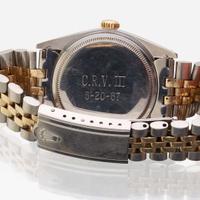 A stainless steel and gold bracelet watch, Rolex datejust