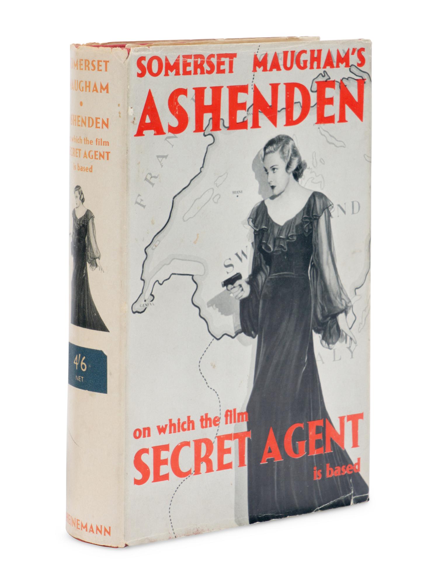 MAUGHAM, W. Somerset (1874-1965). Ashenden, or The British Agent . London: William Heinemann, 1936.
