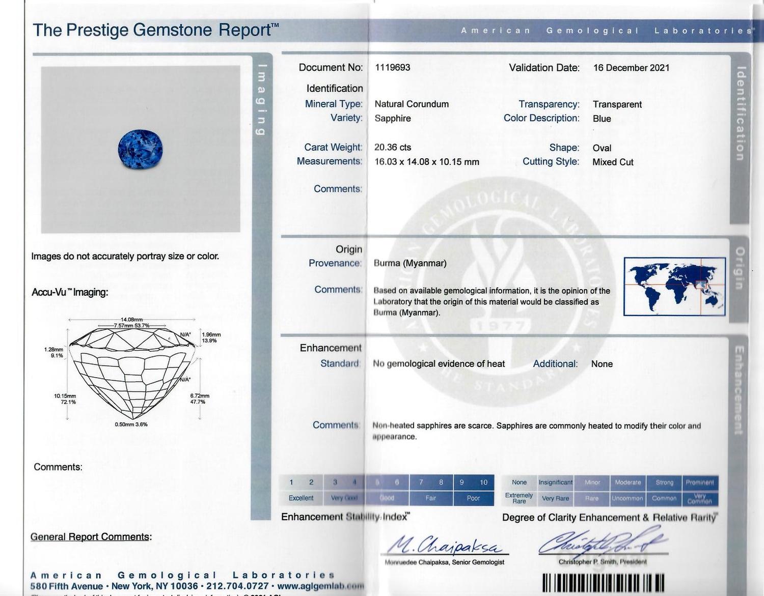 UNHEATED BURMESE SAPPHIRE AND DIAMOND RING