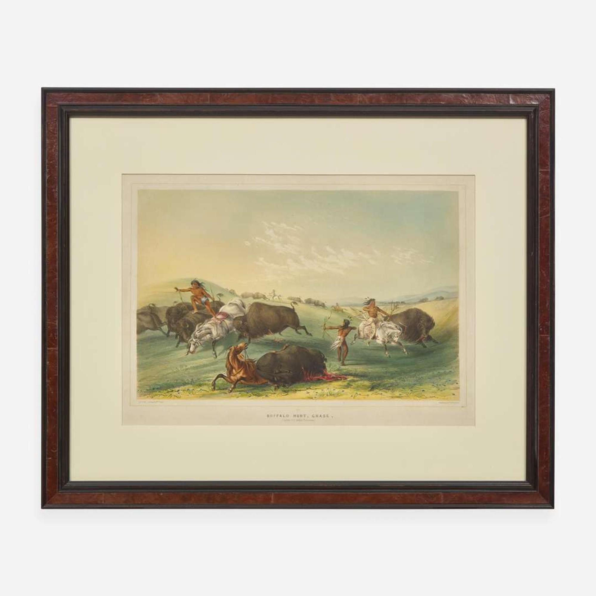 George Catlin (American, 1796-1872) Catlin's North American Indian Portfolio: Hunting Scenes and Amusements of the Rocky Mountains and Prairies of America