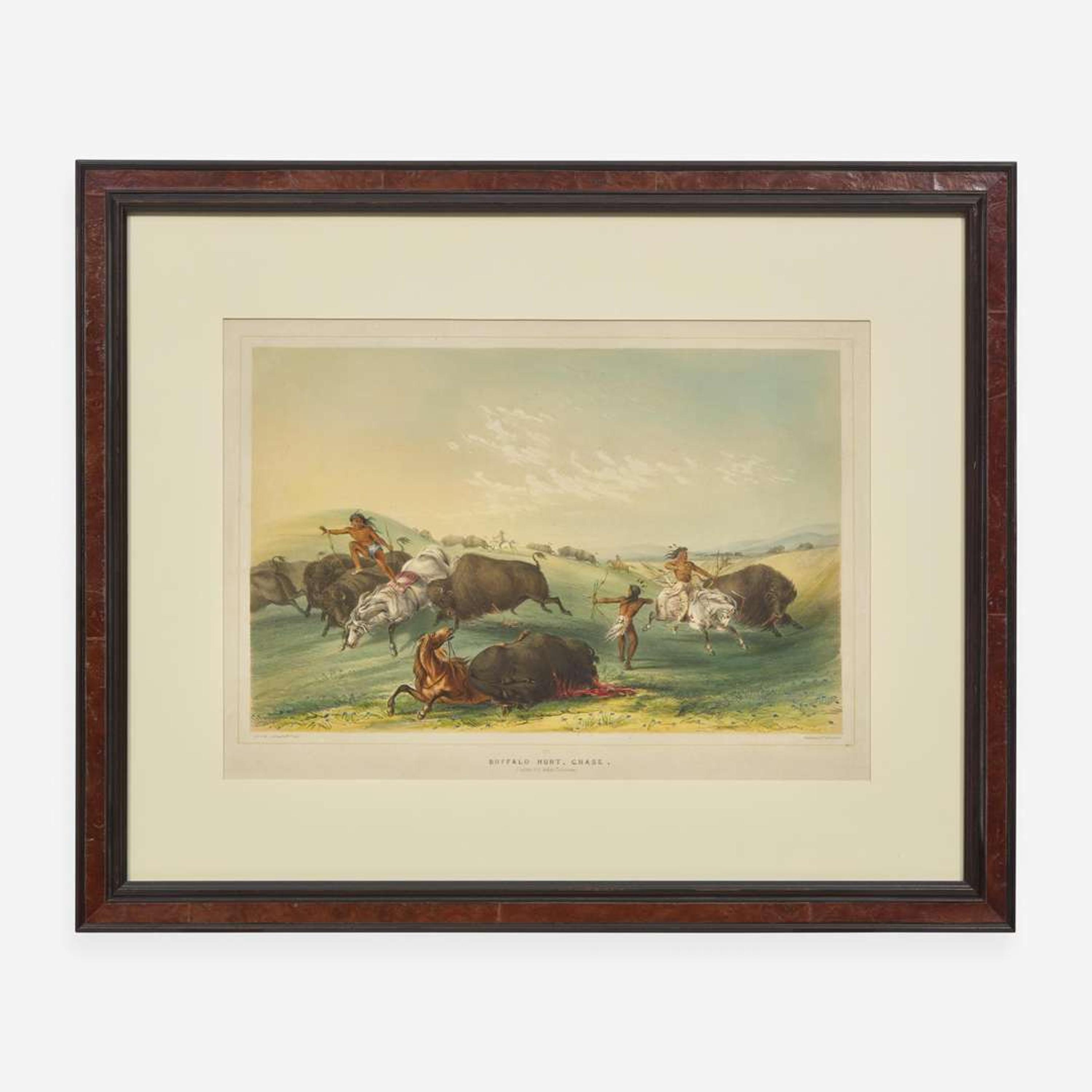 George Catlin (American, 1796-1872) Catlin's North American Indian Portfolio: Hunting Scenes and Amusements of the Rocky Mountains and Prairies of America