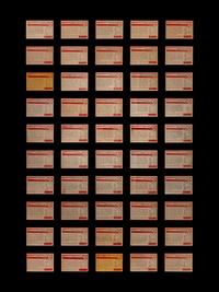 A Partial Set of 1954 Bowman Baseball Cards (153/224)