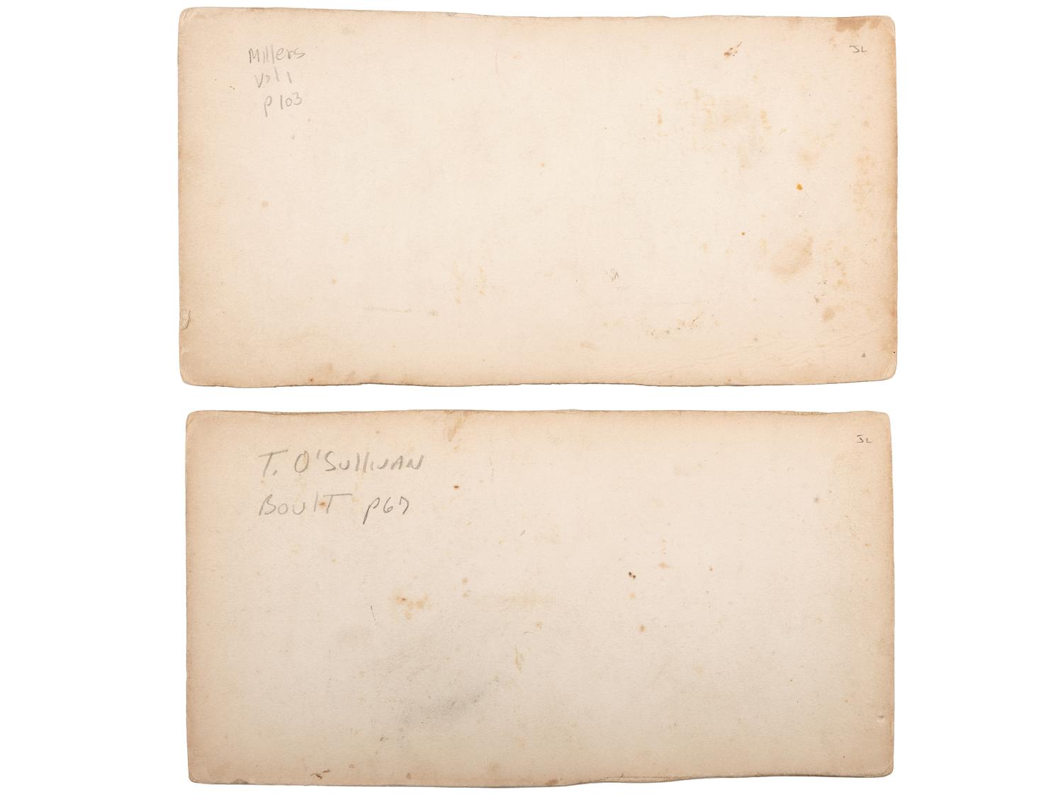 [CIVIL WAR]. A group of 2 stereoviews with Gettysburg content from "The War for the Union" series. New York: E. & H.T. Anthony, ca 1860s.