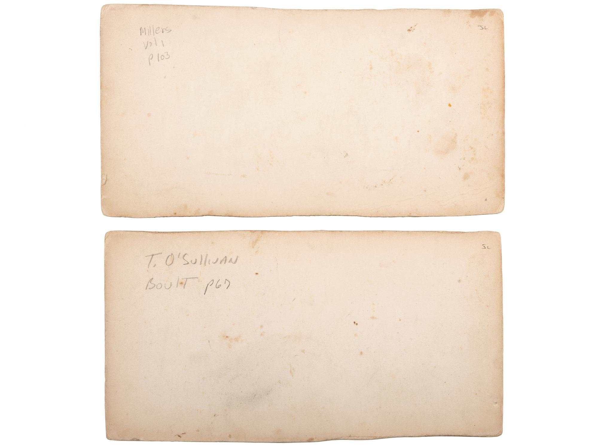 [CIVIL WAR]. A group of 2 stereoviews with Gettysburg content from "The War for the Union" series. New York: E. & H.T. Anthony, ca 1860s.