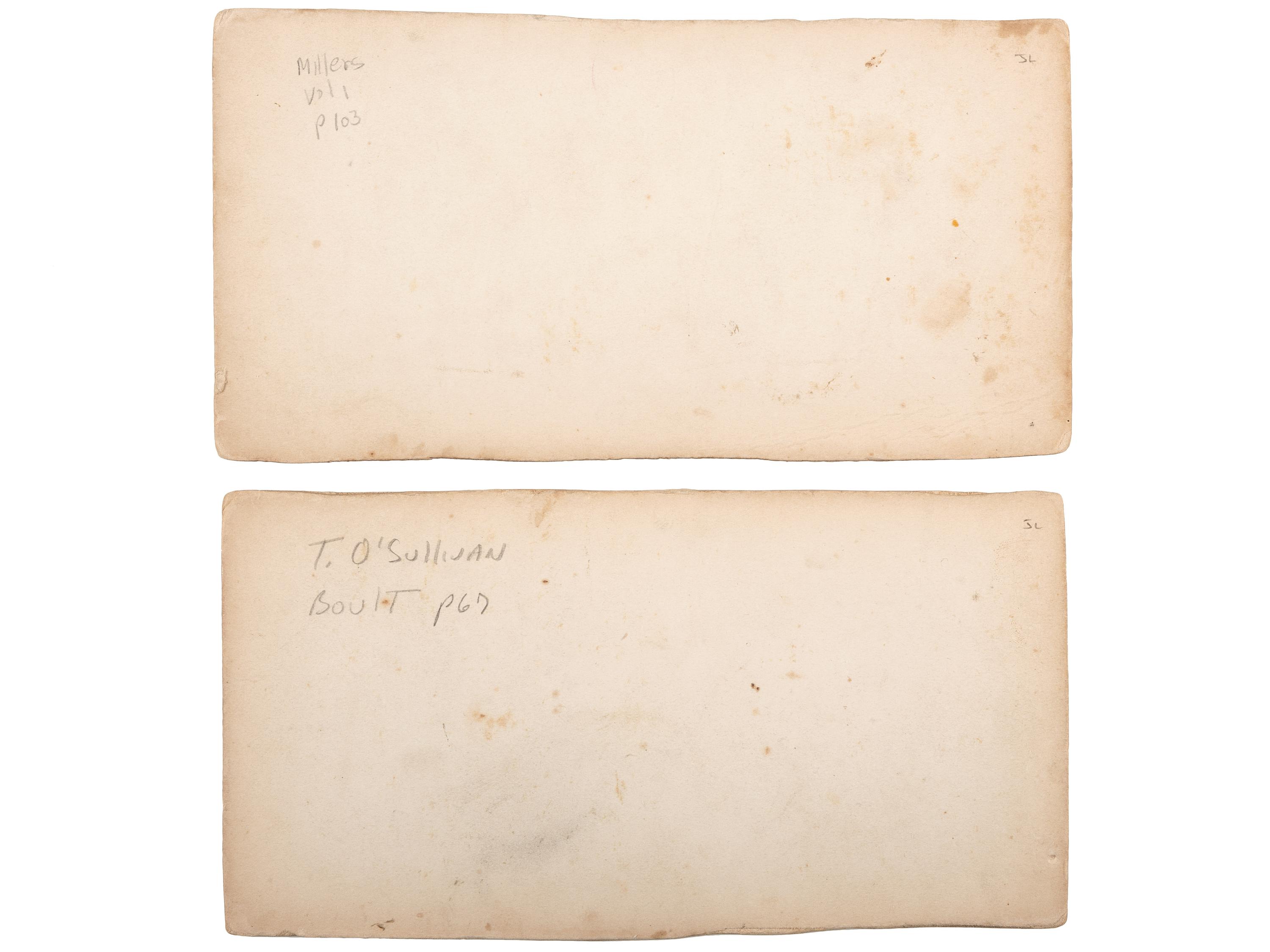[CIVIL WAR]. A group of 2 stereoviews with Gettysburg content from "The War for the Union" series. New York: E. & H.T. Anthony, ca 1860s.