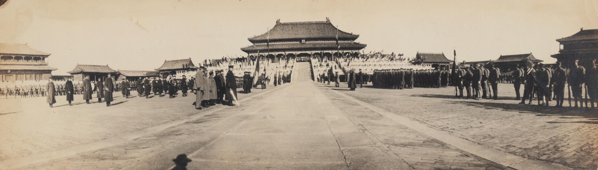 Six Panoramic Photographs of the Hall of Supreme Harmony (Tai-he Dian) During the Boxer Rebellion, 1900