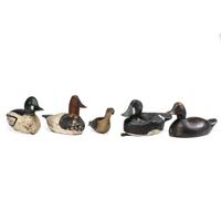 Nine Painted Duck Decoys