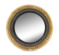 A Regency Style Giltwood Convex Mirror Diameter 35 1/4 inches. — MID-19TH CENTURY