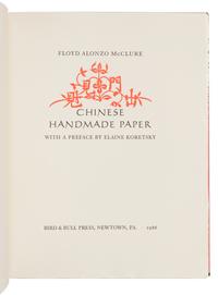 [BIRD & BULL PRESS]. McCLURE, Floyd Alonzo. Chinese Handmade Paper . Newtown PA: Bird & Bull Press, 1986.