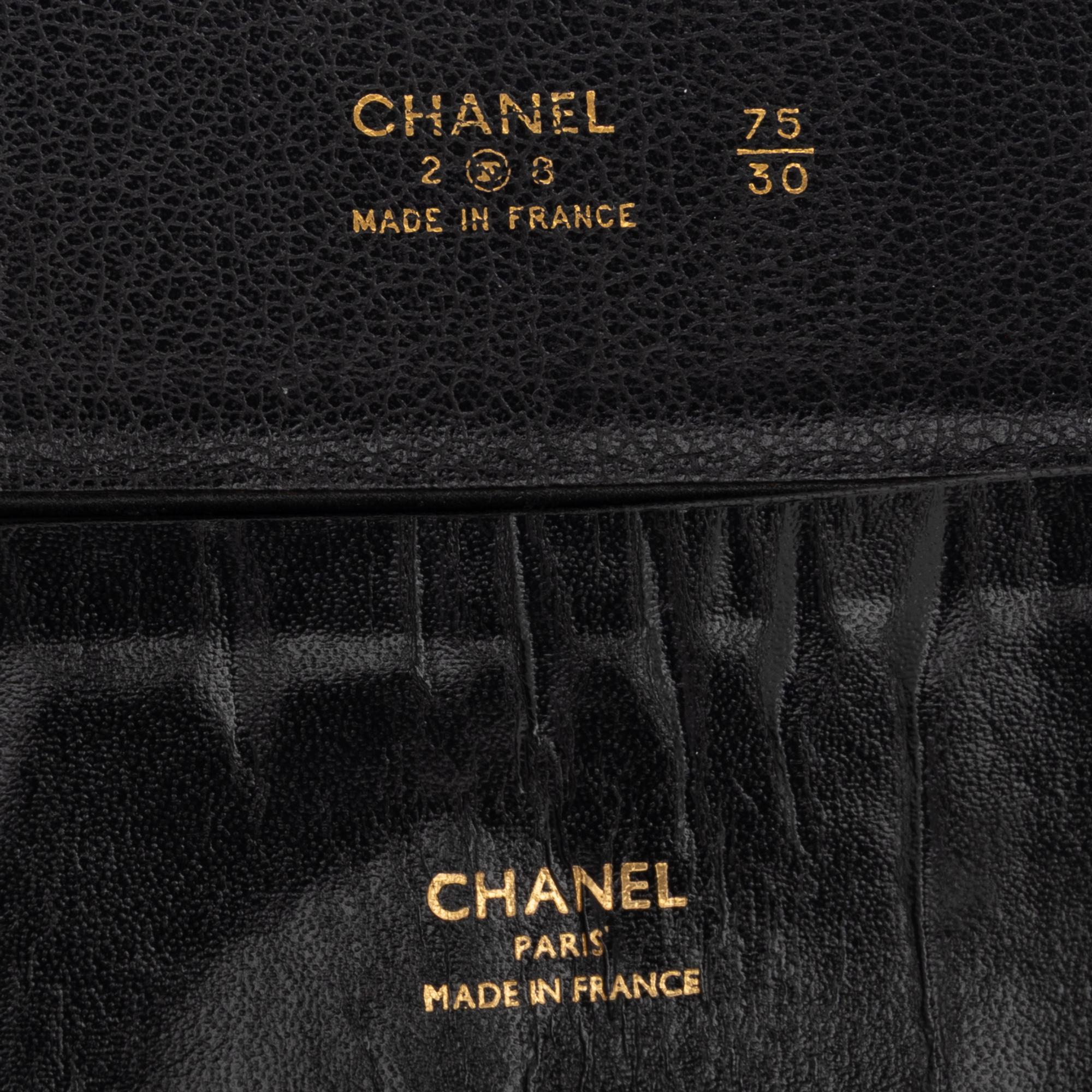 Chanel, Two Black Leather Belts
