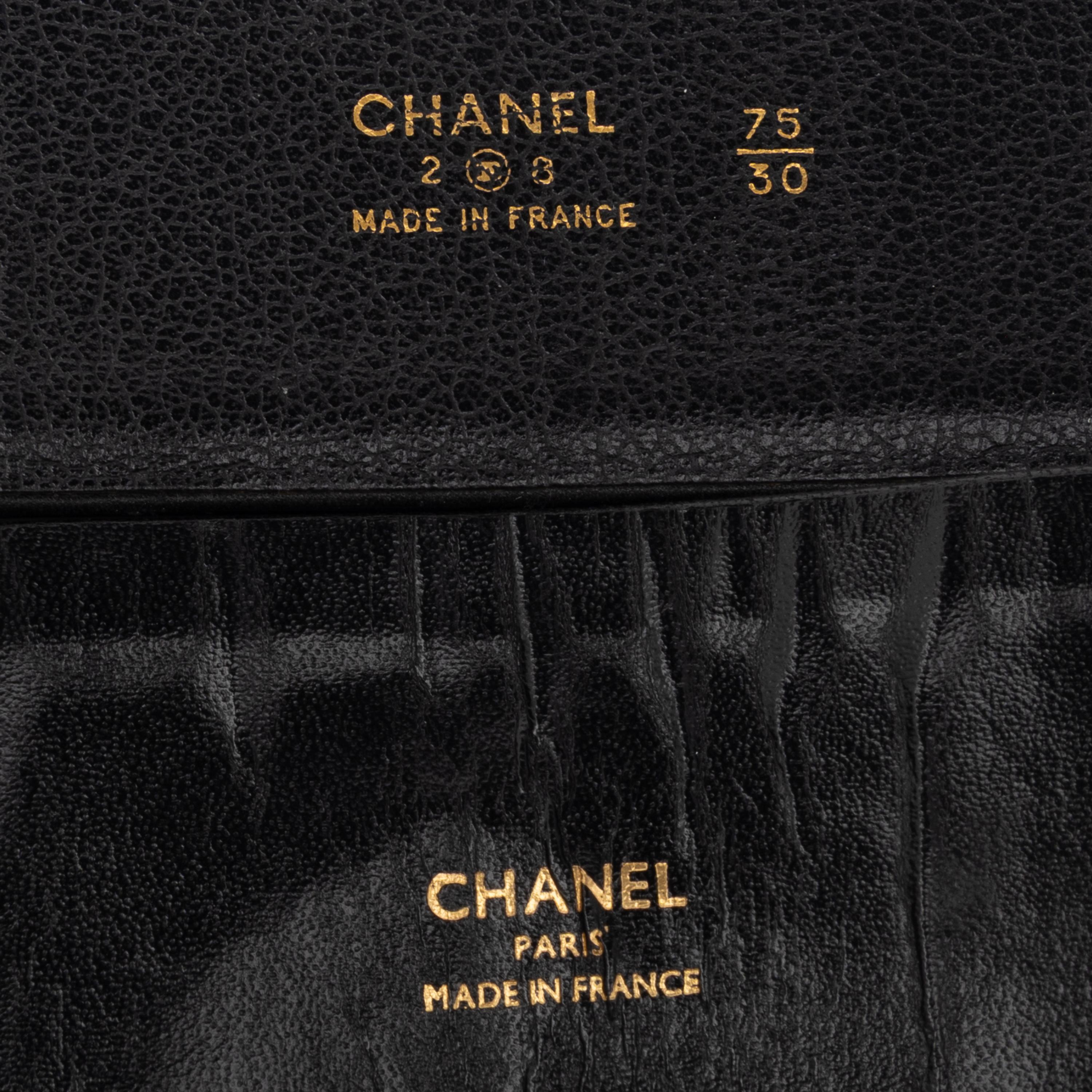 Chanel, Two Black Leather Belts