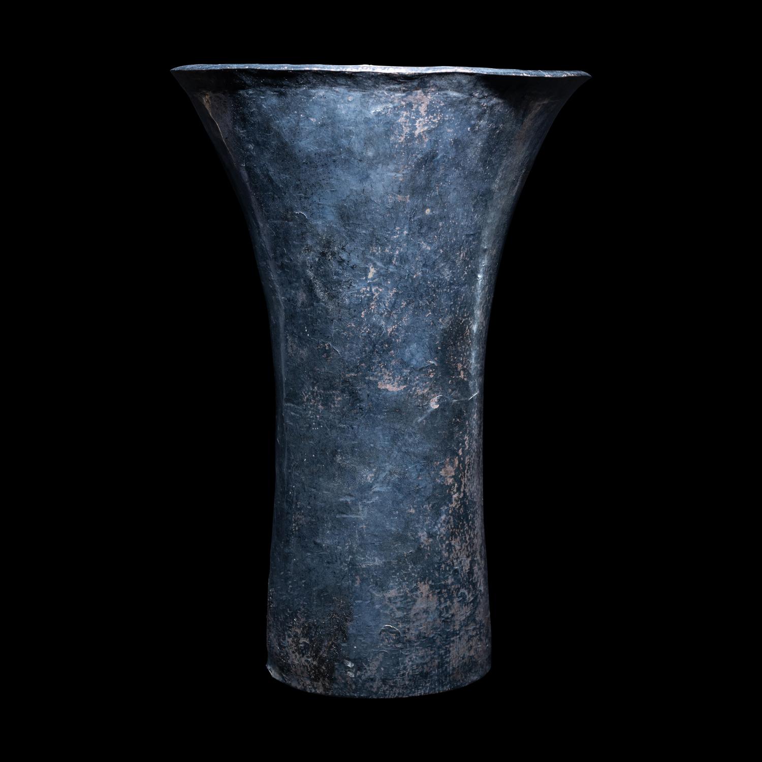 A Huari Silver Kero