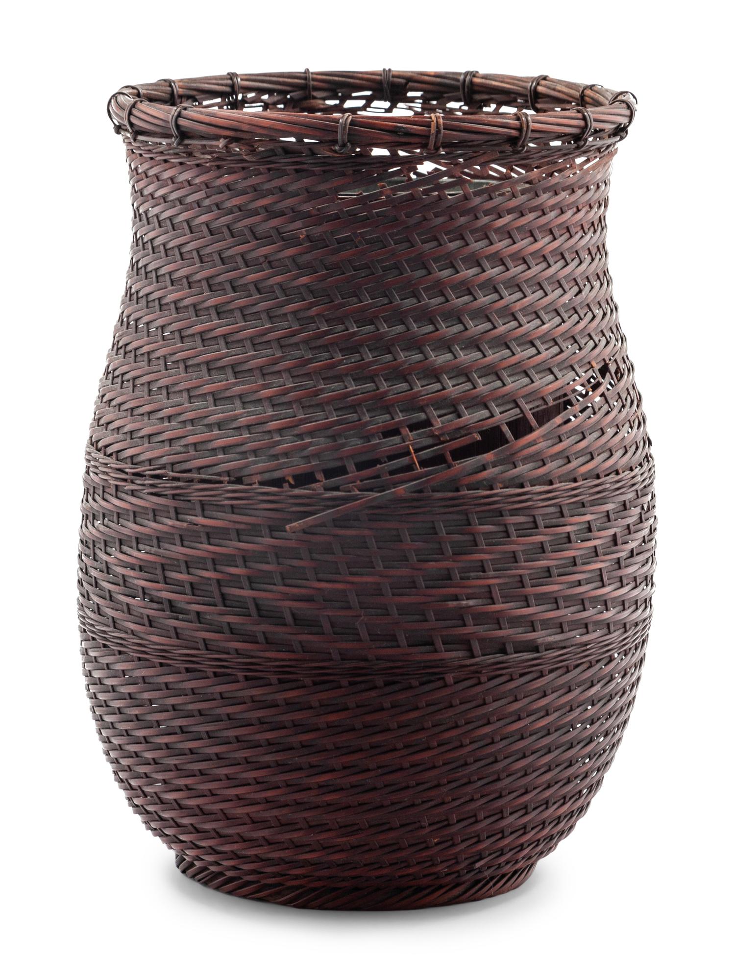 Four Japanese Bamboo Ikebana Baskets