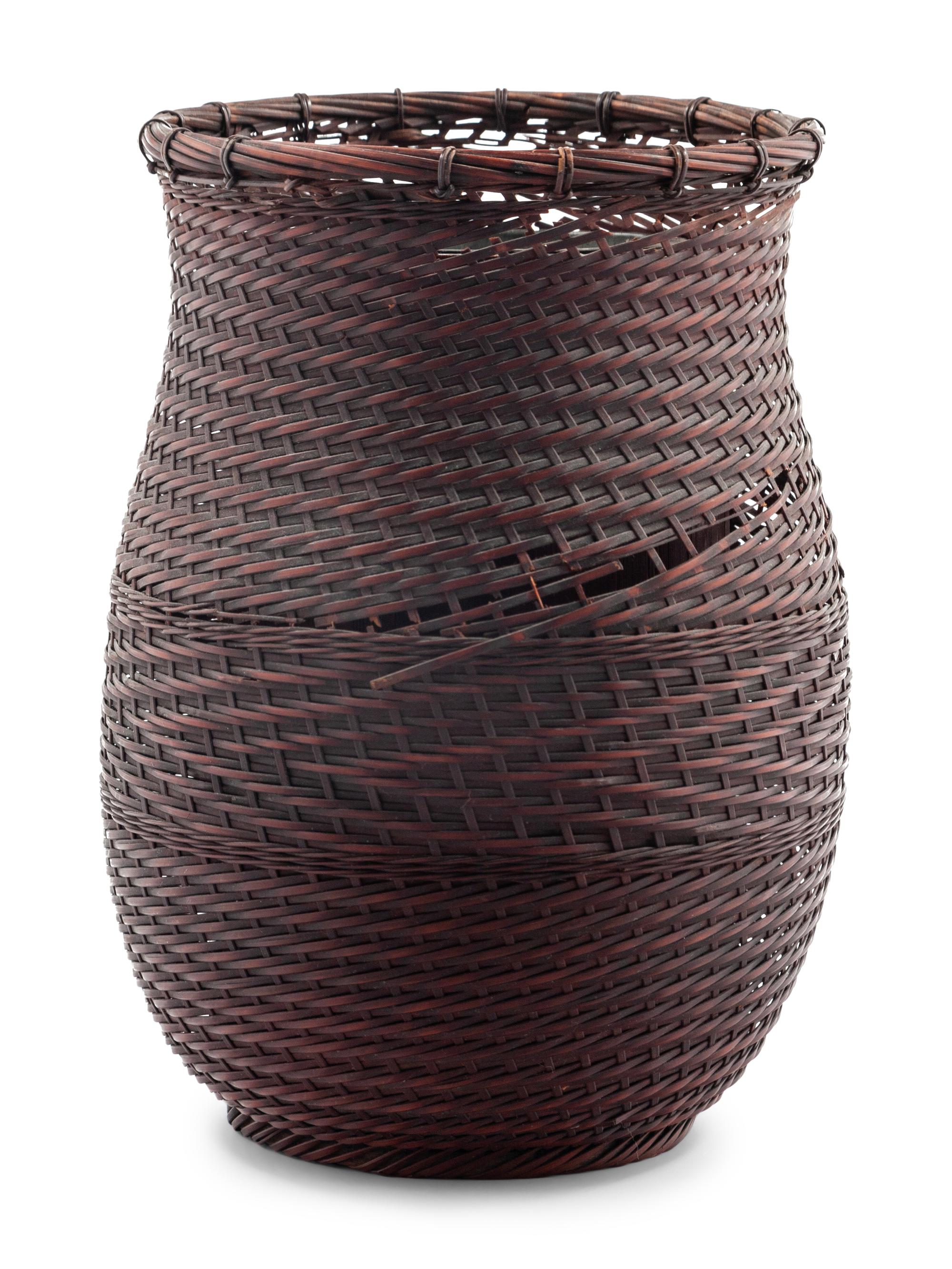 Four Japanese Bamboo Ikebana Baskets