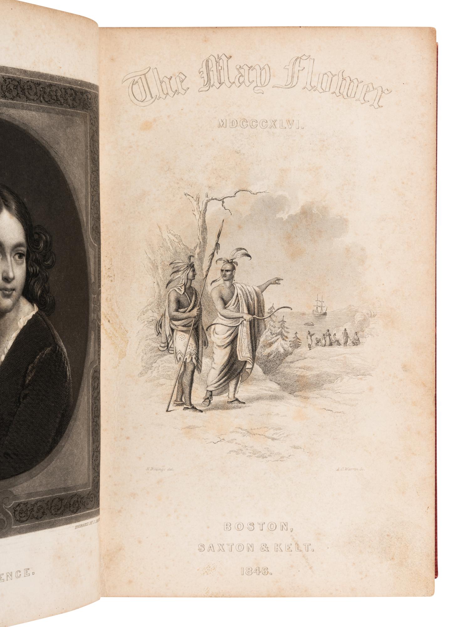 POE, Edgar Allan (1809-1849). "The Imp of the Perverse." In: The May-Flower . [Boston: Saxton & Kelt, 1846].