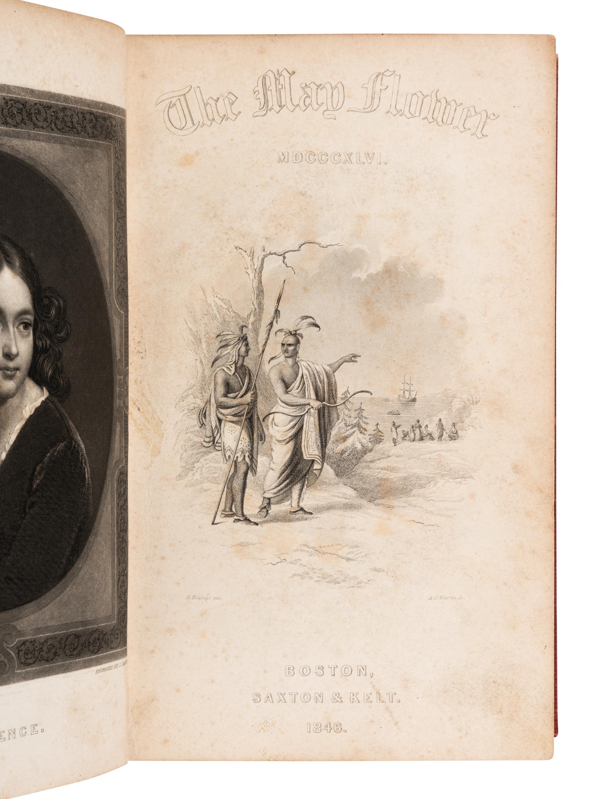 POE, Edgar Allan (1809-1849). "The Imp of the Perverse." In: The May-Flower . [Boston: Saxton & Kelt, 1846].