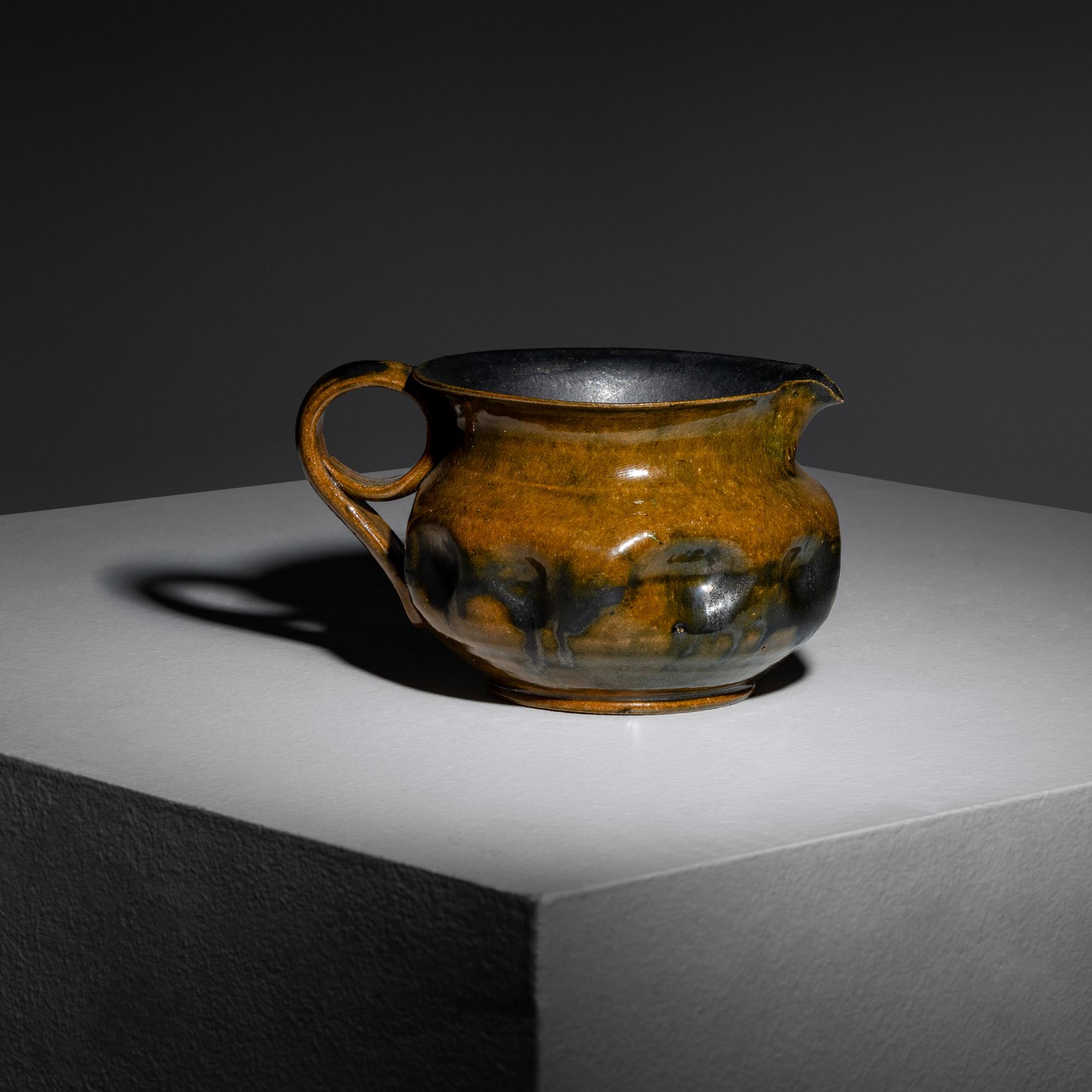 Dimpled Pitcher with Loop Handle, c. 1897-1900 Biloxi, Mississippi, USA