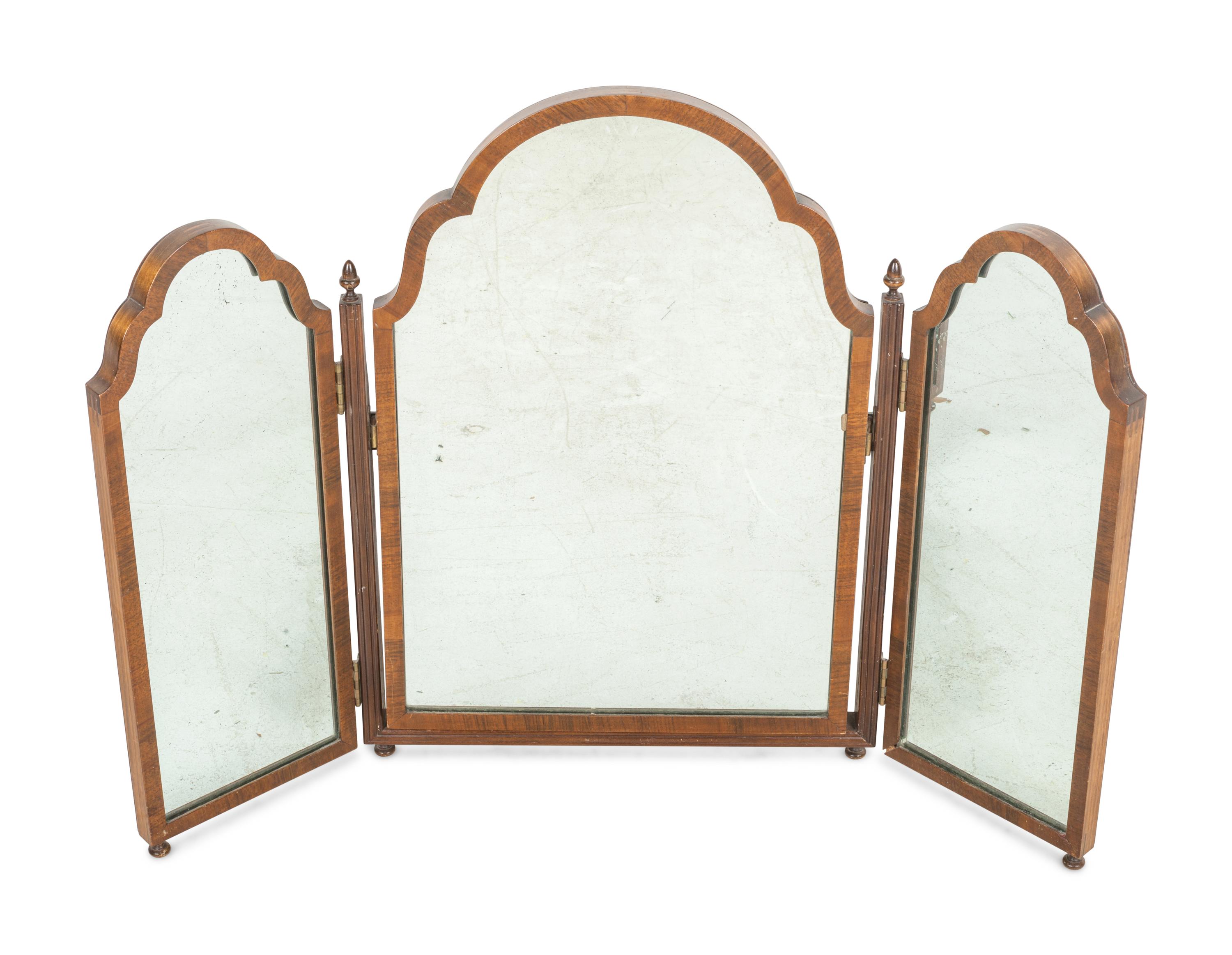 An Edwardian Mahogany Dressing Mirror