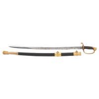 Replica Etched Blade US 1850 Foot Officer's Sword & Scabbard