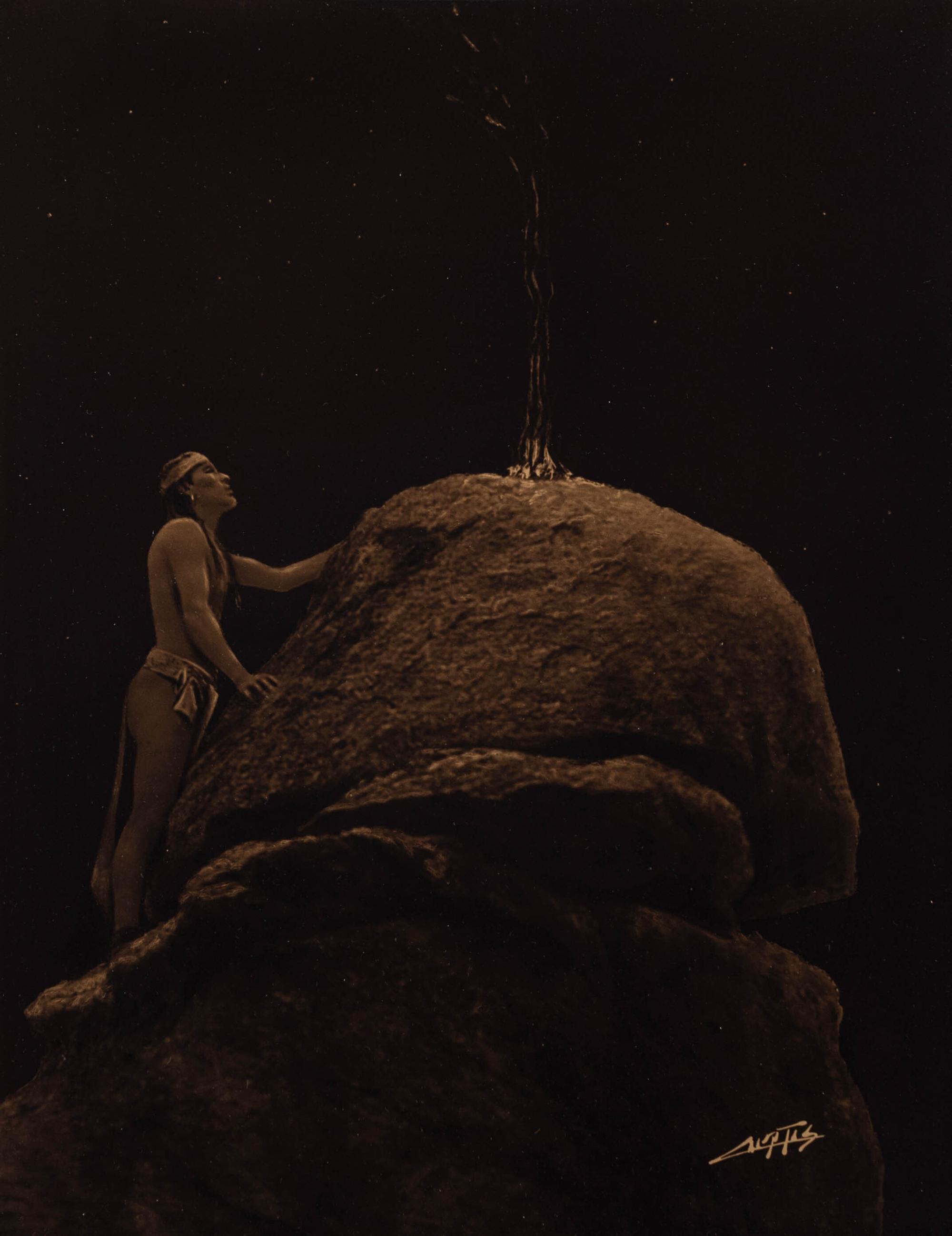 Edward S. Curtis (American, 1868-1952) — Signal Fire to the Mountain Gods