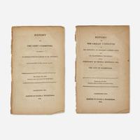 [Americana] [Jefferson, Thomas] Group of 2 Reports on Thomas Jefferson's Library