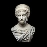 A Roman Marble Portrait Head of an Empress