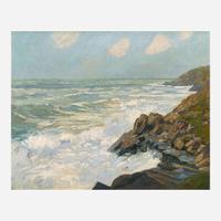 Edward Willis Redfield (American, 1869–1965) Crashing Waves (Maine)