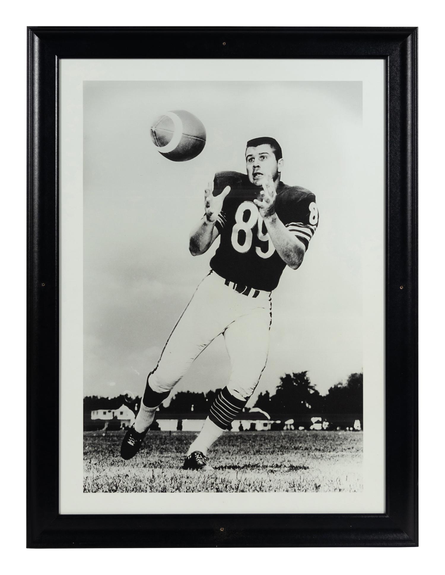 A Group of Four Large Scale Photographs of Mike Ditka as Player Formerly Displayed at Mike Ditka’s Restaurant