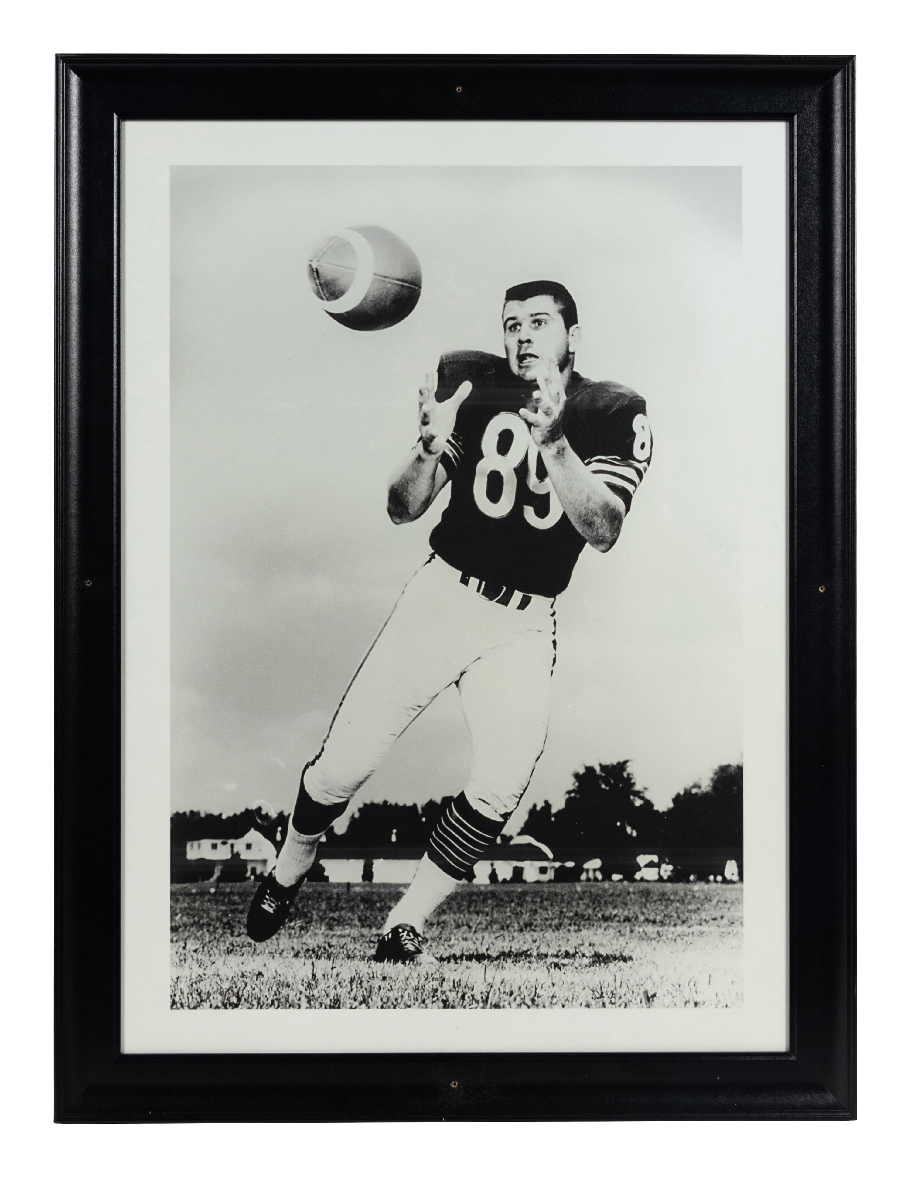 A Group of Four Large Scale Photographs of Mike Ditka as Player Formerly Displayed at Mike Ditka’s Restaurant